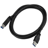 StarTech.com USB3CAB2M USB-kabel USB 3.2 Gen 1 (3.1 Gen 1) 2 m USB A USB B Sort
