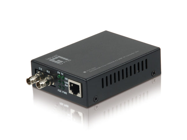 LevelOne FVT-2002 netværksomformer til medie 100 Mbit/s 1310 nm Sort