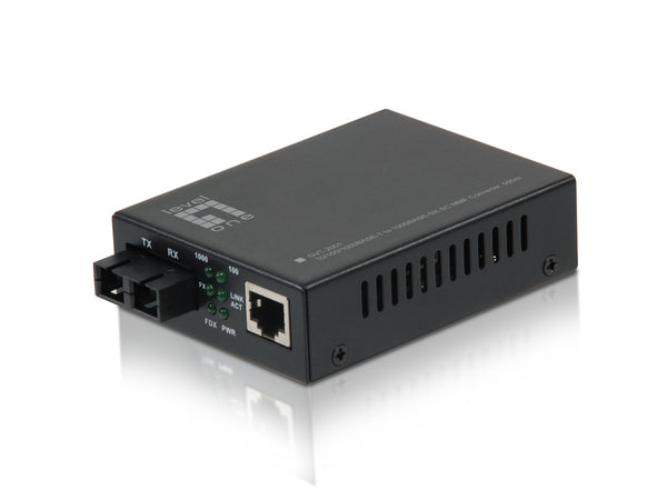 LevelOne GVT-2001 netværksomformer til medie 1000 Mbit/s 850 nm Multitilstand Sort