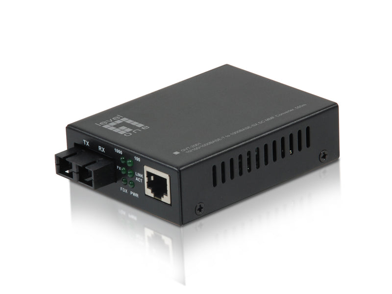 LevelOne GVT-2001 netværksomformer til medie 1000 Mbit/s 850 nm Multitilstand Sort