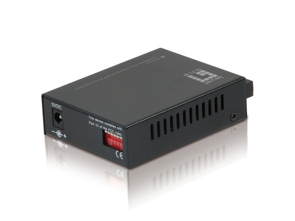 LevelOne FVT-2401 netværksomformer til medie 100 Mbit/s 1310 nm Enkeltilstand Sort