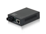 LevelOne FVT-2401 netværksomformer til medie 100 Mbit/s 1310 nm Enkeltilstand Sort