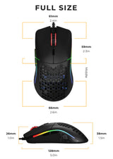 Glorious Gaming Model O mus Spil Højre hånd USB Type-A Optisk 12000 dpi