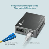 TP-Link MC210CS netværksomformer til medie 1000 Mbit/s 1310 nm Enkeltilstand Sort