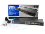 LevelOne FSW-2450 netværksswitch Ikke administreret Fast Ethernet (10/100) Sort