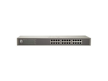 LevelOne FSW-2450 netværksswitch Ikke administreret Fast Ethernet (10/100) Sort