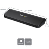 StarTech.com USB3SDOCKHDV dockingstation Ledningsført USB 3.2 Gen 1 (3.1 Gen 1) Type-B Sort