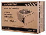 Chieftec Smart GPS-600A8 enhed til strømforsyning 600 W 20+4 pin ATX ATX Sort