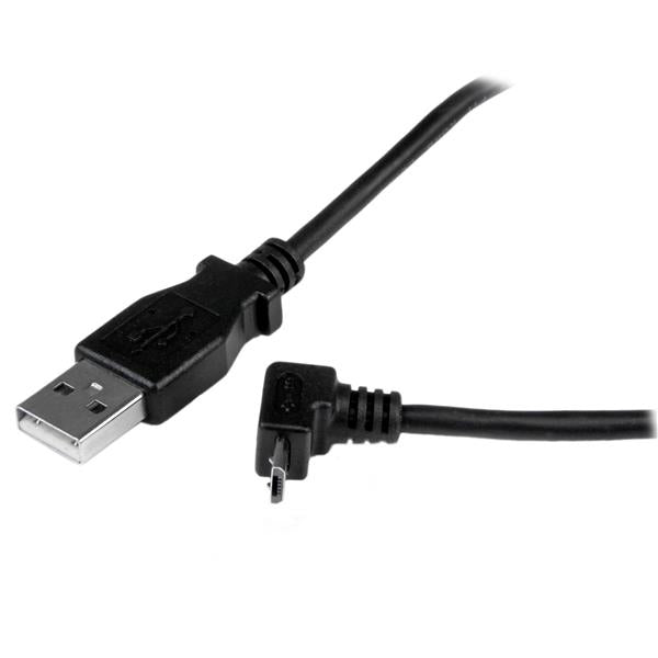 StarTech.com 1m USB2.0 A - micro B m/m USB-kabel USB A Micro-USB B Sort