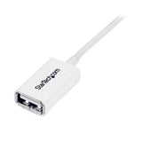 StarTech.com 3m USB2.0 m/f USB-kabel USB A Hvid