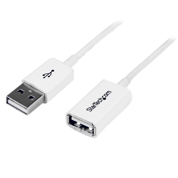 StarTech.com 3m USB2.0 m/f USB-kabel USB A Hvid