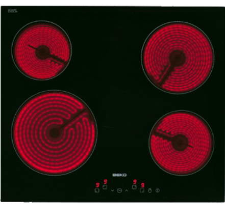 Beko HIC64401 kogeplade Sort Indbygget 58 cm Keramisk 4 zone(s)