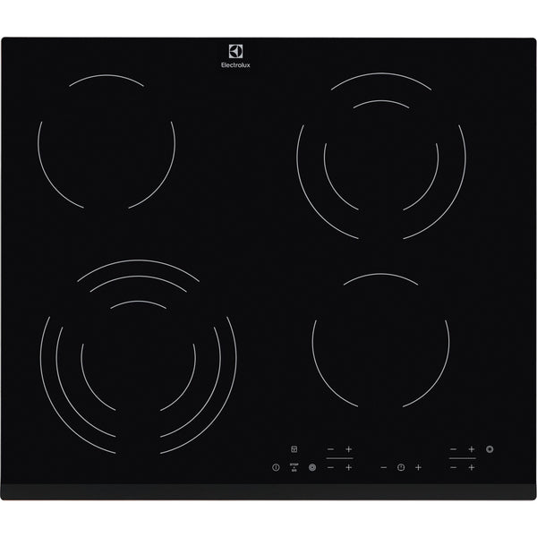 Electrolux EHF6343FOK Sort Indbygget 60 cm Keramisk 4 zone(s)