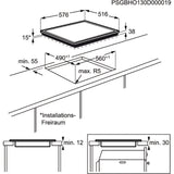 Electrolux EHF6342XOK kogeplade Sort Indbygget Keramisk 4 zone(s)
