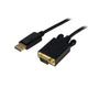 StarTech.com DP2VGAMM10B videokabel adapter 3 m DisplayPort VGA (D-Sub) Sort