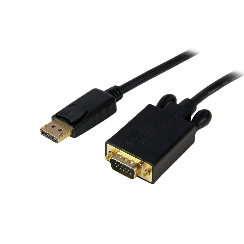 StarTech.com DP2VGAMM10B videokabel adapter 3 m DisplayPort VGA (D-Sub) Sort