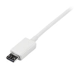 StarTech.com 1m USB 2.0 A/Micro-B m/m USB-kabel USB A Micro-USB B Hvid