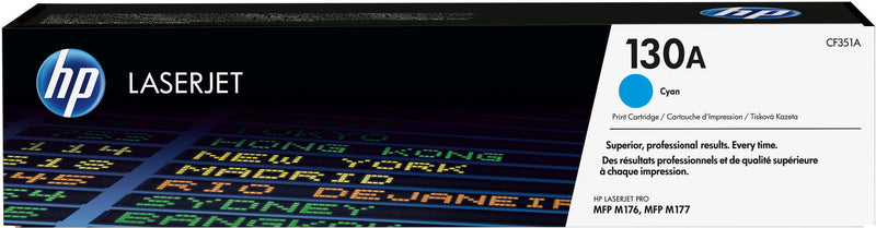HP 130A Cyan Original LaserJet Toner Cartridge tonerpatron 1 stk Blå