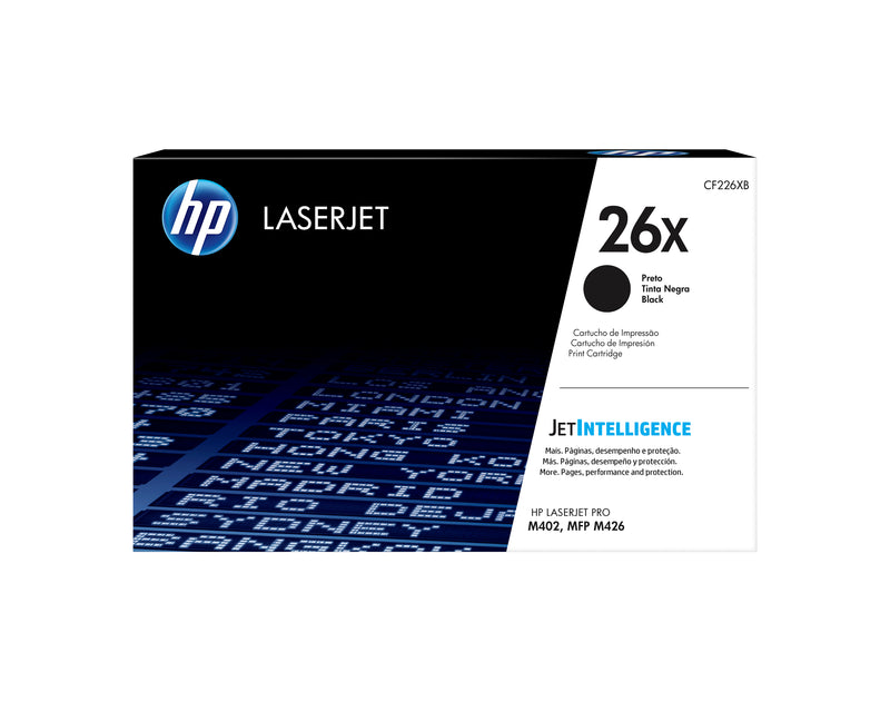 HP 26X High Yield Black Original LaserJet Toner Cartridge tonerpatron 1 stk