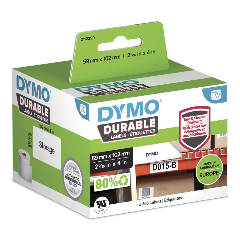 DYMO Durable Selvklæbende printeretiket