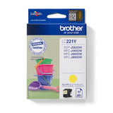 Brother LC221Y blækpatron 1 stk Original Gul