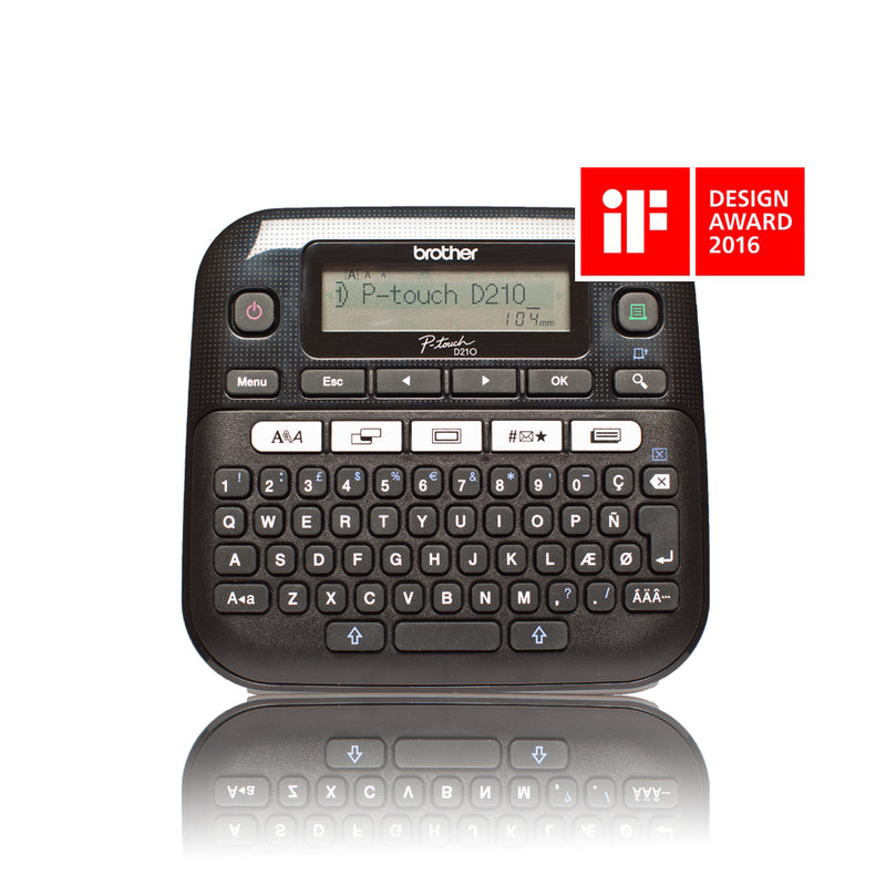 Brother PT-D210 etiketprinter Termisk overførsel 180 x 180 dpi 20 mm/sek. QWERTY