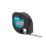 DYMO S0721730 etiketbånd Sort på metallic