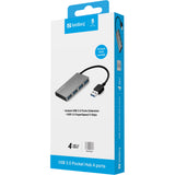 Sandberg 133-88 interface hub USB 3.2 Gen 1 (3.1 Gen 1) Type-A 5000 Mbit/s Hvid