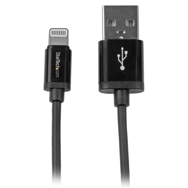 StarTech.com USBLT1MB Lightning kabel 1 m Sort