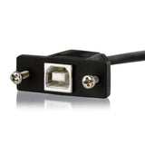 StarTech.com USBPNLBFBM3 USB-kabel USB 2.0 0,91 m USB B Sort