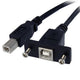 StarTech.com USBPNLBFBM3 USB-kabel USB 2.0 0,91 m USB B Sort