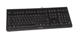 CHERRY KC 1000 tastatur Kontor USB QWERTY Spansk Sort