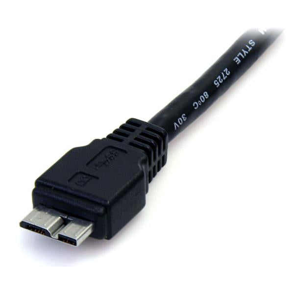 StarTech.com USB3AUB50CMB USB-kabel USB 3.2 Gen 1 (3.1 Gen 1) 0,5 m USB A Micro-USB B Sort