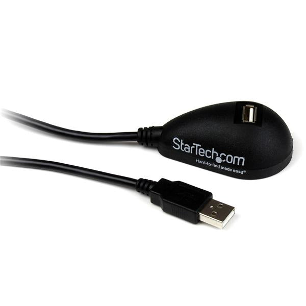 StarTech.com USBEXTAA5DSK USB-kabel USB 2.0 1,5 m USB A Sort