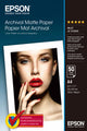 Epson Archival, DIN A4, 192 g/m² Hvid Mat