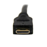 StarTech.com HDCDVIMM1M videokabel adapter 1 m Mini-HDMI DVI-D Sort