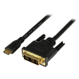 StarTech.com HDCDVIMM1M videokabel adapter 1 m Mini-HDMI DVI-D Sort