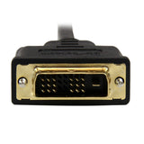 StarTech.com HDDDVIMM1M videokabel adapter 1 m Micro-HDMI DVI-D Sort