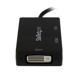 StarTech.com MDP2VGDVHD videokabel adapter 0,15 m Mini DisplayPort DVI-D + VGA (D-Sub) + HDMI Sort