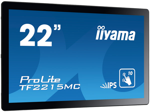 iiyama ProLite TF2215MC-B2 computerskærm 54,6 cm (21.5") 1920 x 1080 pixel Fuld HD LED Berøringsskærm Multibruger Sort