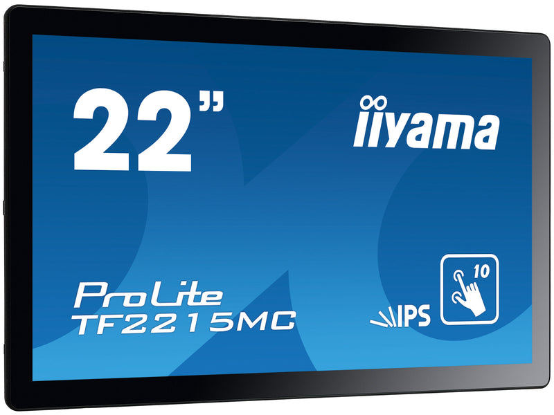 iiyama ProLite TF2215MC-B2 computerskærm 54,6 cm (21.5") 1920 x 1080 pixel Fuld HD LED Berøringsskærm Multibruger Sort