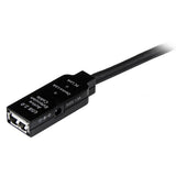 StarTech.com USB2AAEXT15M USB-kabel USB 2.0 15 m USB A Sort