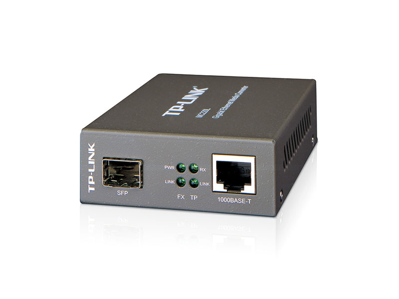 TP-Link MC220L netværksomformer til medie 1000 Mbit/s Multitilstand, Enkeltilstand Sort