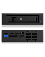 ICY BOX IB-129SSK-B 13,3 cm (5.25") Kantpanel Sort