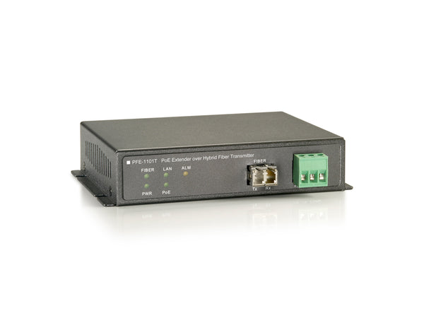 LevelOne PFE-1101T netværk forlænger Netværkssender Sort
