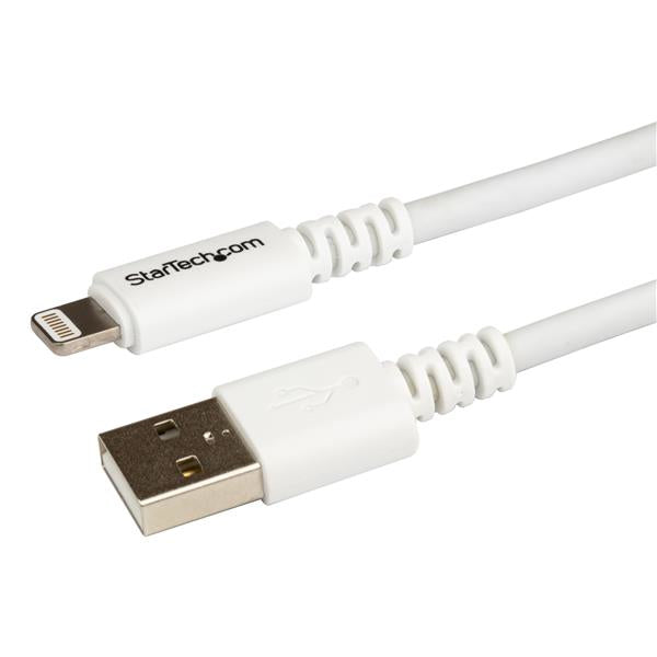 StarTech.com USBLT3MW Lightning kabel 3 m Hvid