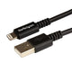 StarTech.com USBLT3MB Lightning kabel 3 m Sort