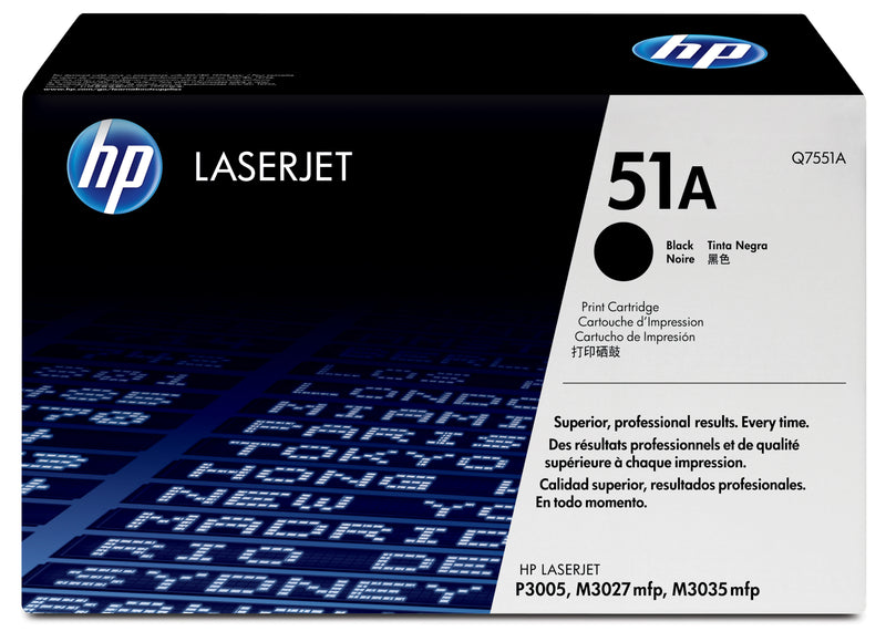 HP 51A Black Original LaserJet Toner Cartridge tonerpatron 1 stk