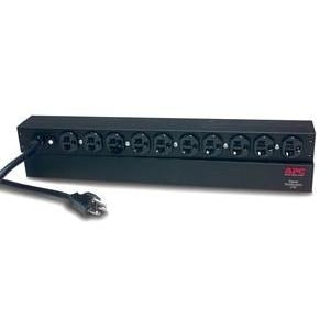 APC Rack PDU, Basic, 1U, 20A, 120V strømforsyningsenhed (PDU) Sort