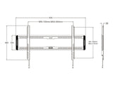Multibrackets 1015 tv-beslag 2,16 m (85") Sort